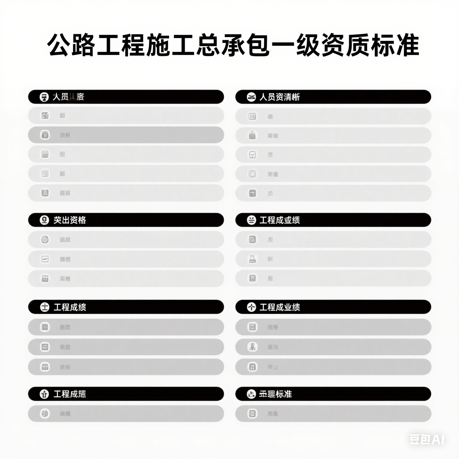 公路工程施工总承包资质标准一级资质标准